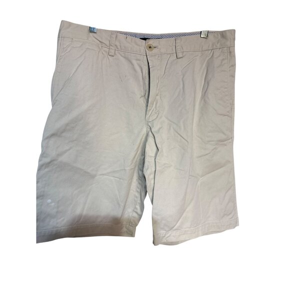 Banana‎ Republic Mens Khaki Chino Shorts Size 34 Flat Front - Picture 1 of 5
